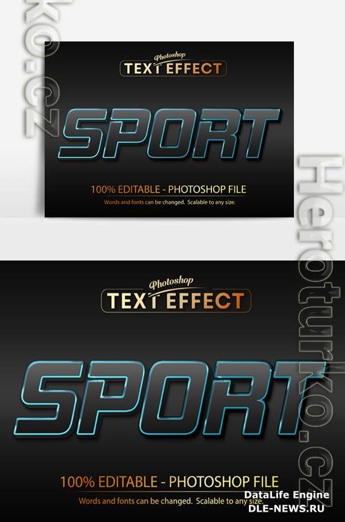 Beautiful Sport text effects 100% editable
