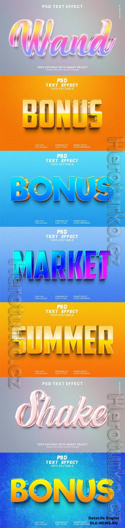 Psd text effect set vol 497