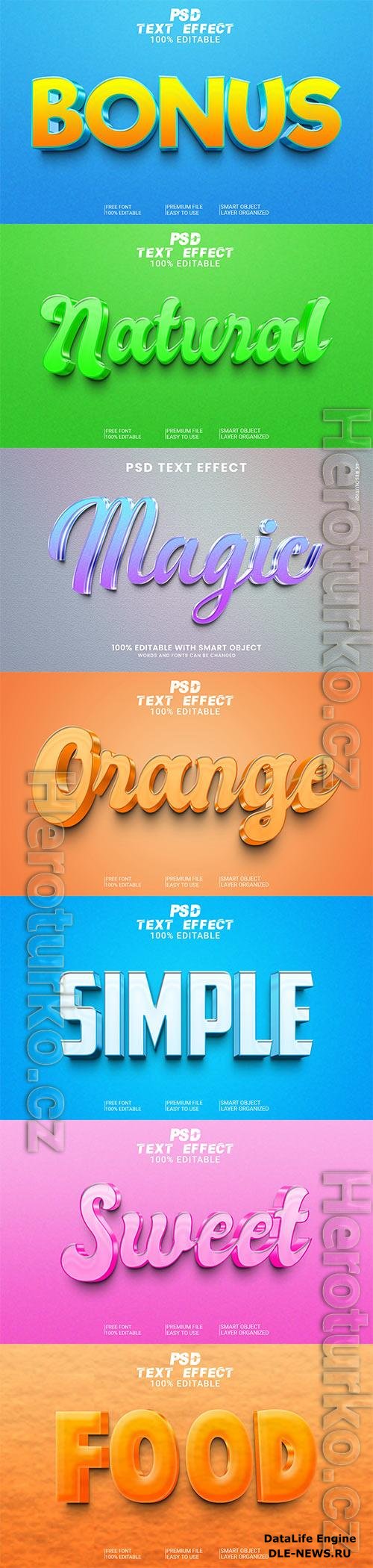 Psd text effect set vol 496