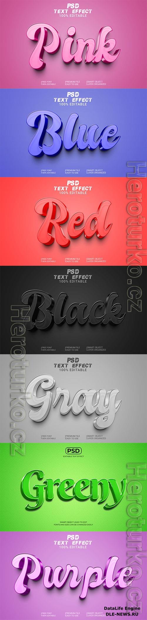 Psd text effect set vol 495