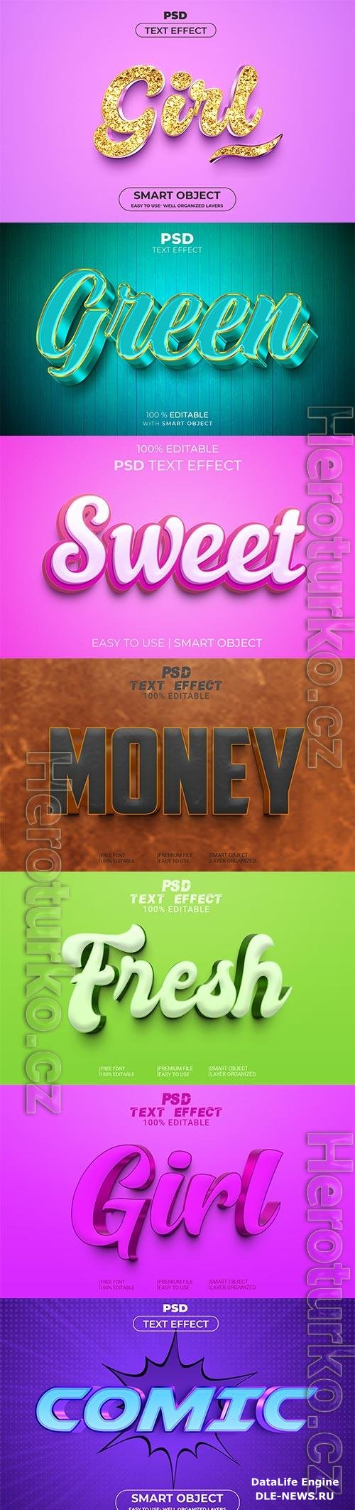 Psd text effect set vol 516