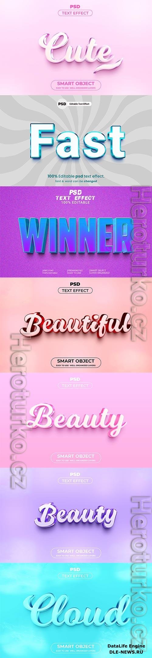 Psd text effect set vol 513