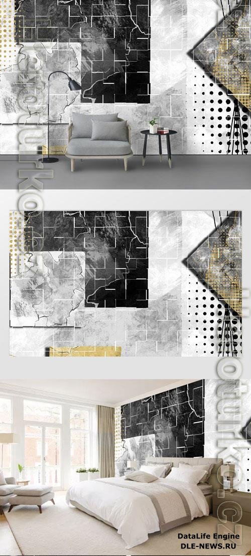 Geometric modern style tile marble background wall vol 9