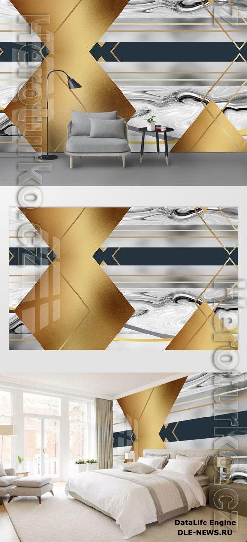 Geometric marble tile lines background wall vol 8