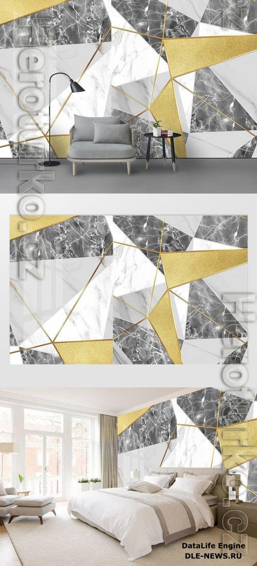 Geometric marble pattern tile line background wall vol 7