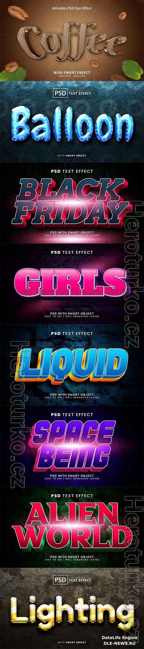 Psd text effect set vol 534