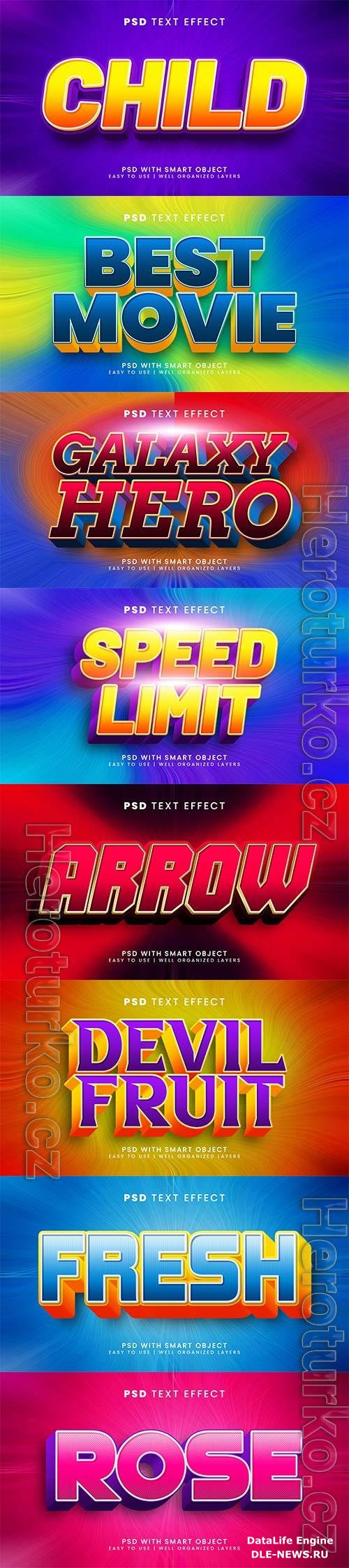 Psd text effect set vol 530