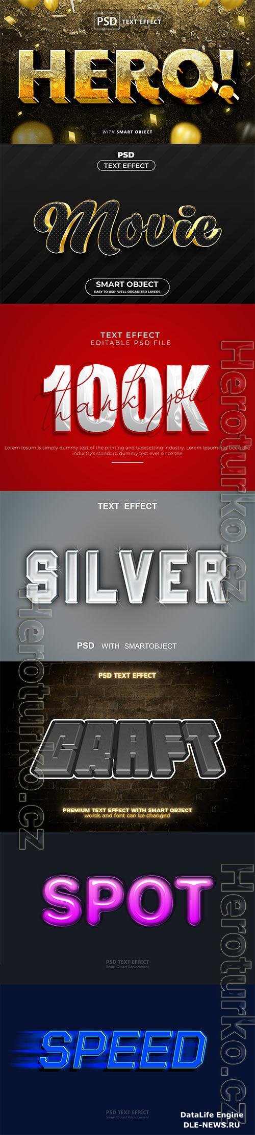 Psd text effect set vol 543