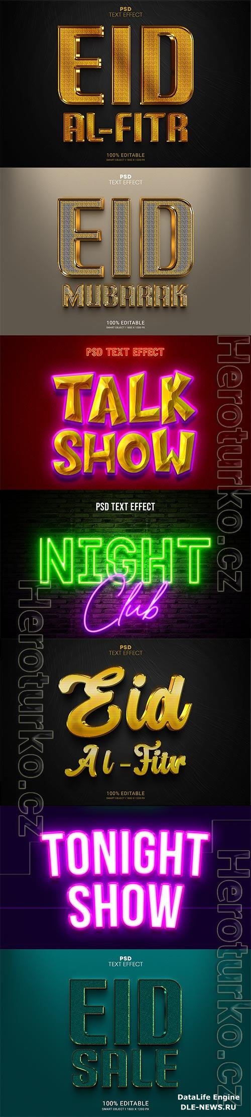 Psd text effect set vol 540