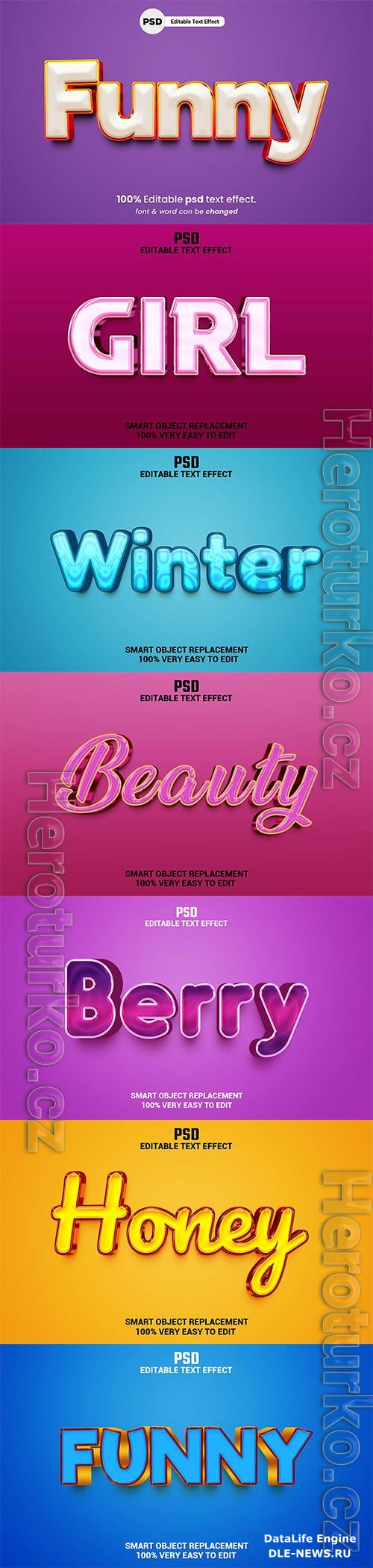 Psd text effect set vol 537