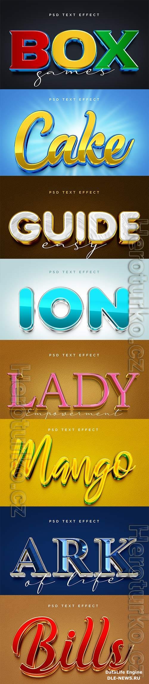 Psd text effect set vol 555