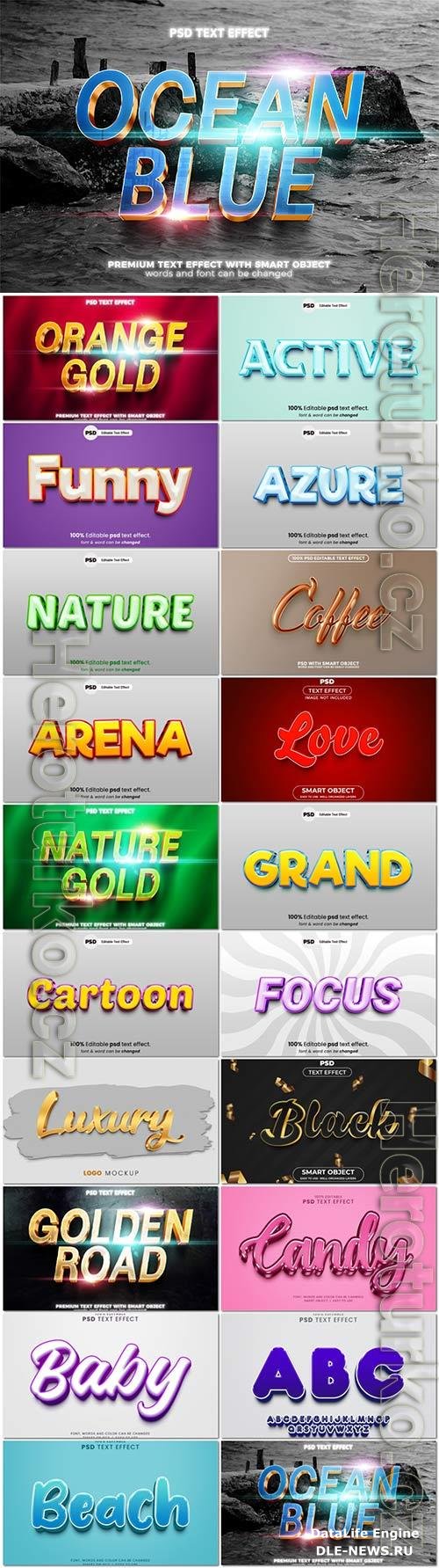 Psd text effect set vol 553