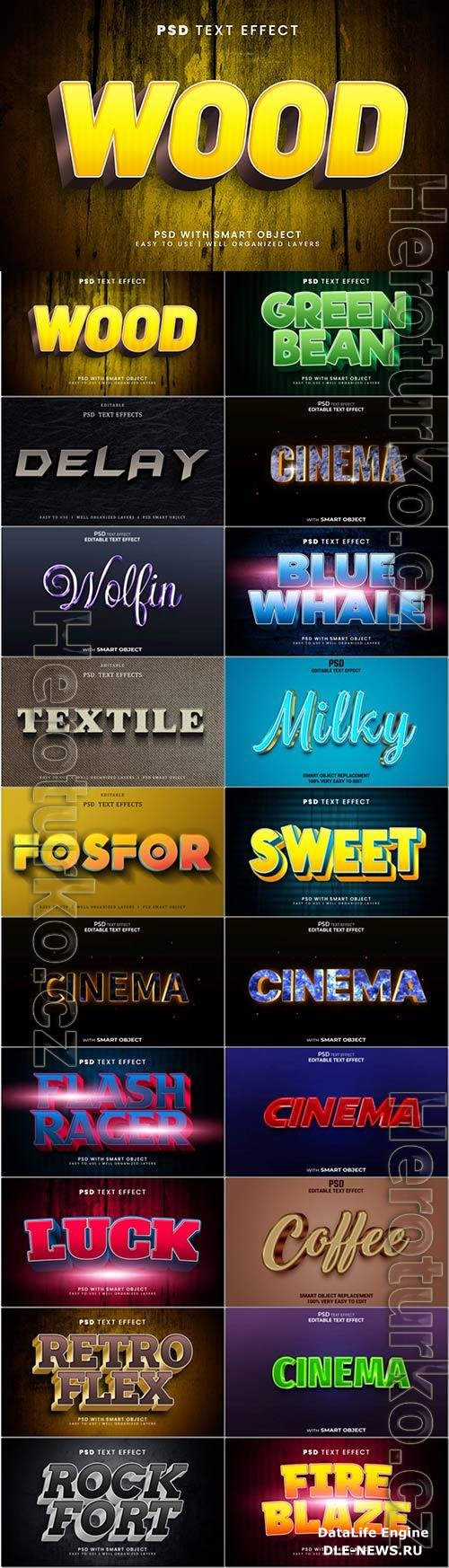 Psd text effect set vol 551