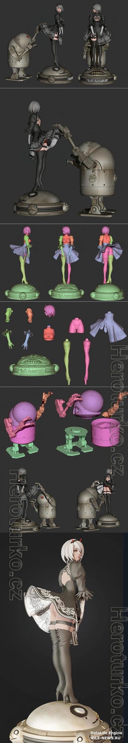3D Print Models 2B  Nier Automata