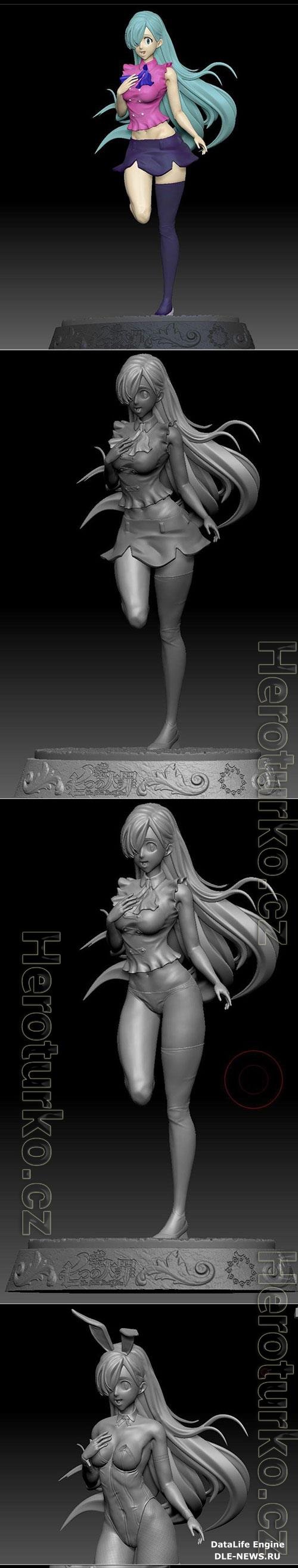 3D Print Models Elizabeth Liones (Seven Deadly Sins)