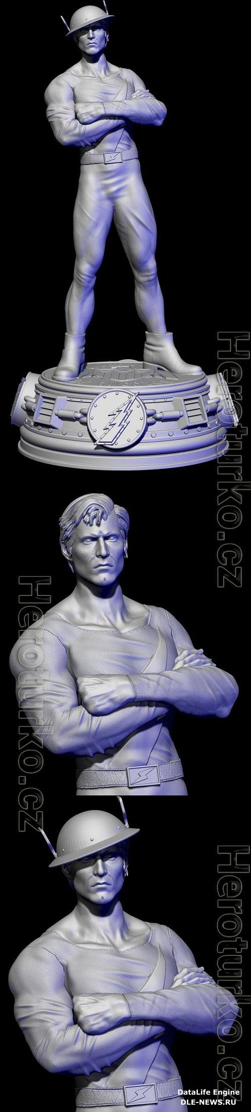 3D Print Models Jay Garrick - Golden Age Flash