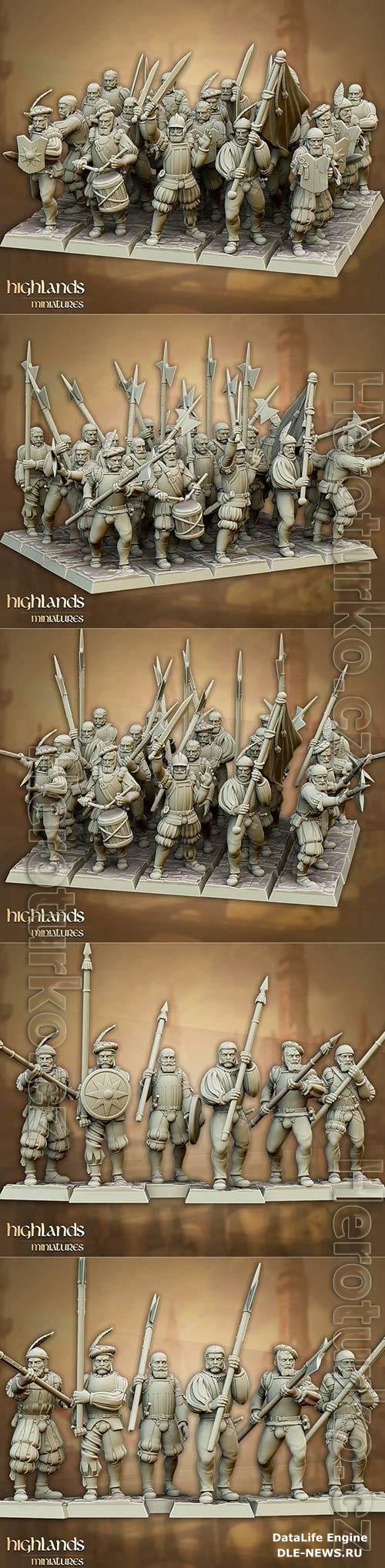 3D Print Models Highlands Miniatures - Sunland Imperial Troops