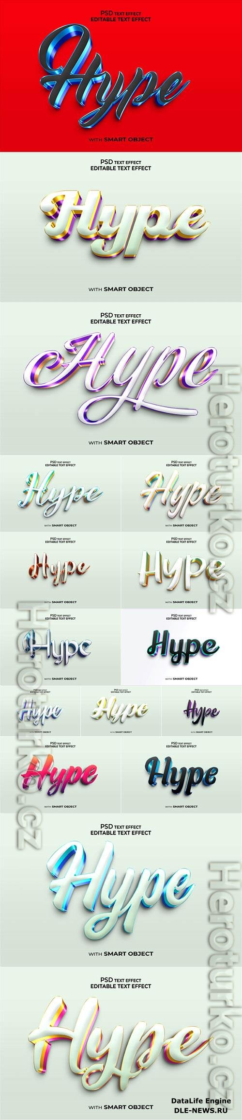 Hype Psd text effect set vol 561