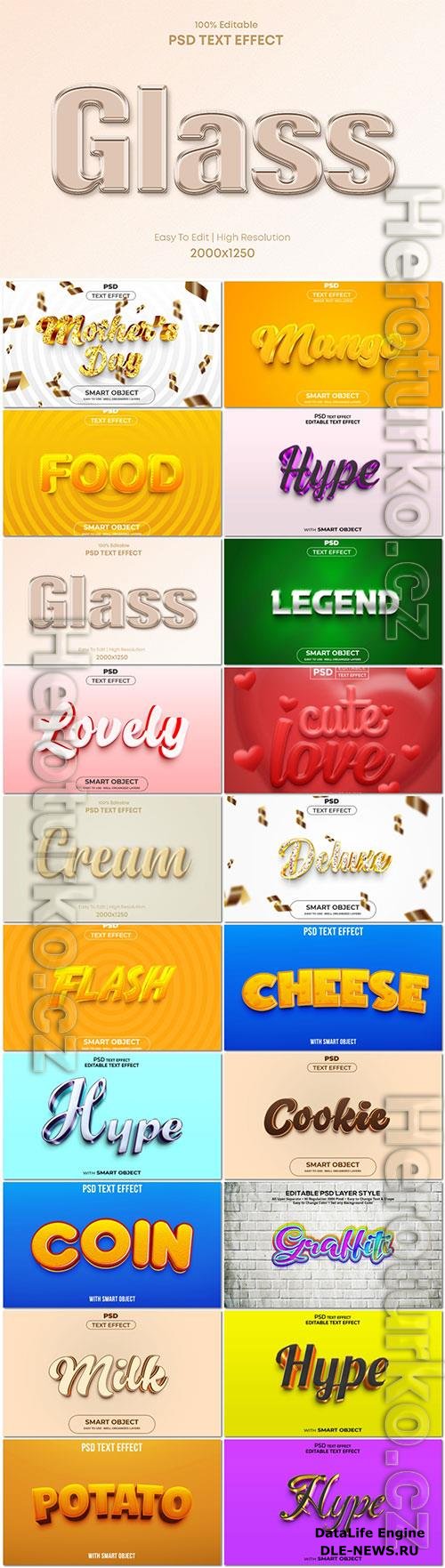 Psd text effect set vol 560