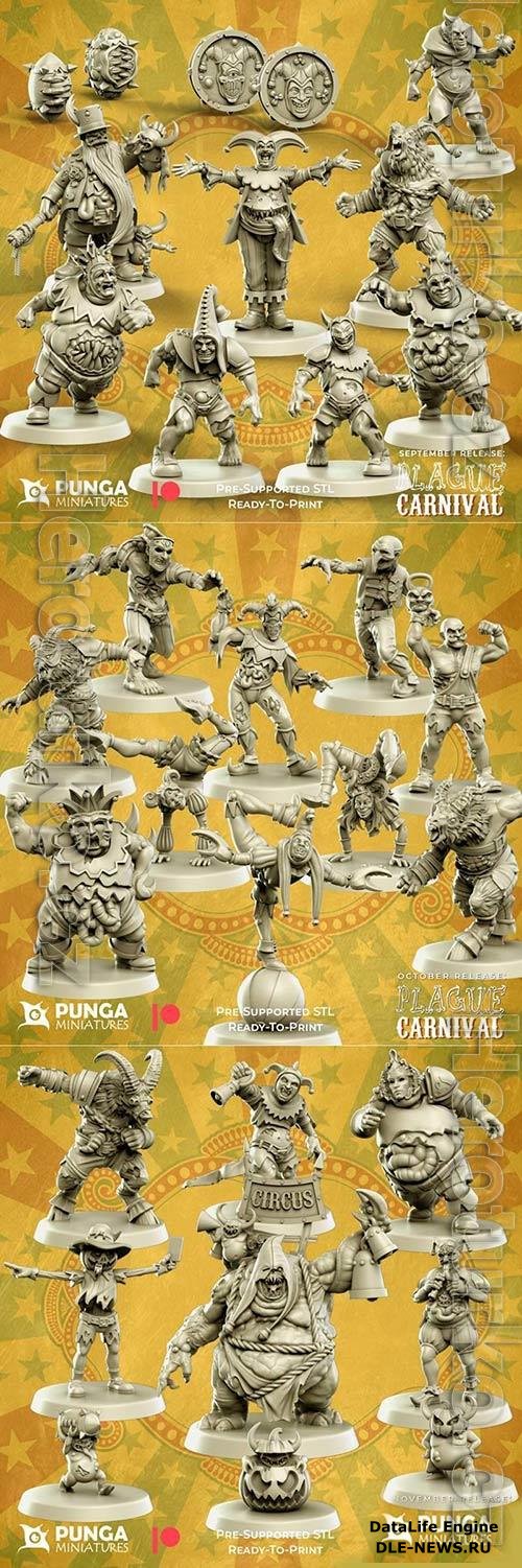 3D Print Models Punga Miniatures - Plague Carnival part 1-3