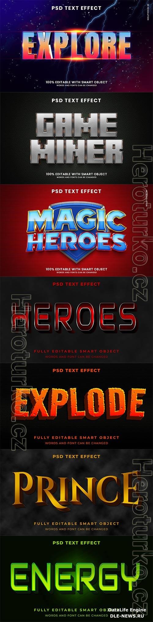 Psd text effect set vol 563