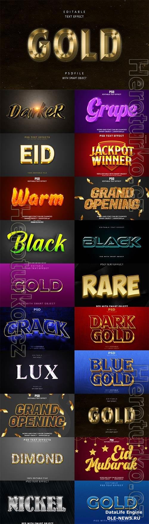 Psd text effect set vol 576