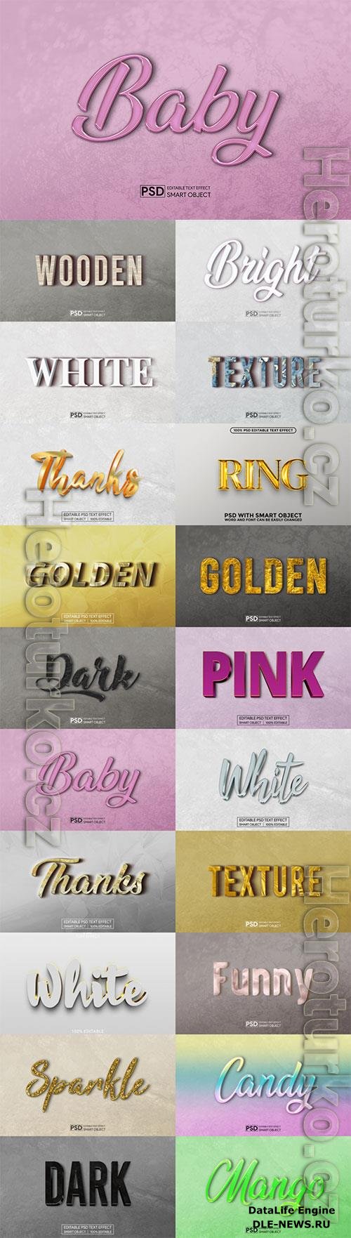 Psd text effect set vol 575