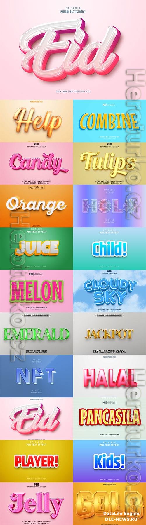 Psd text effect set vol 574