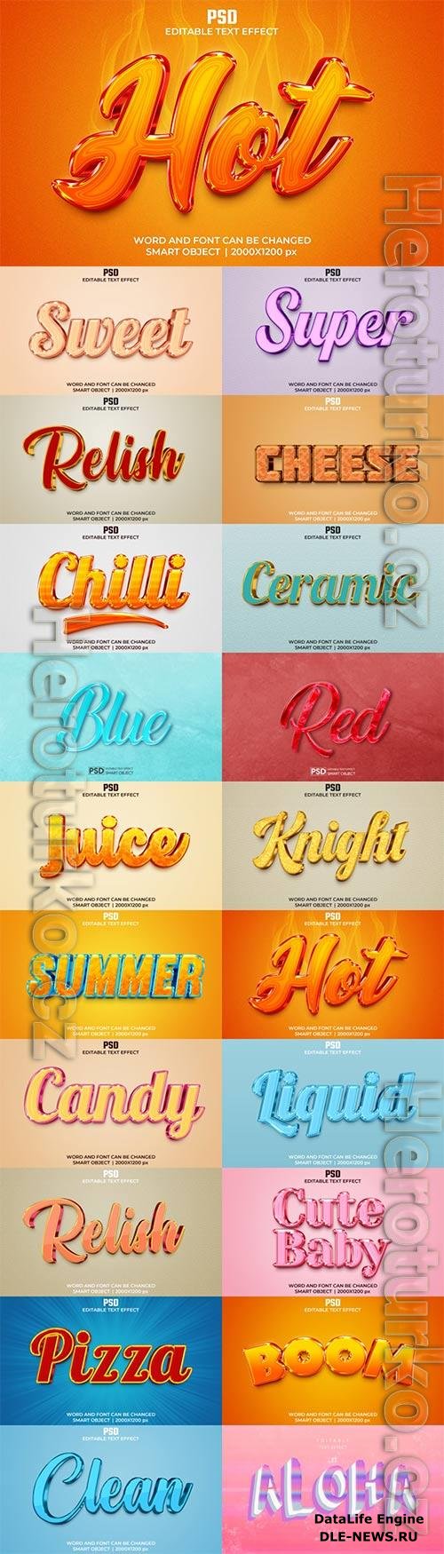 Psd text effect set vol 573