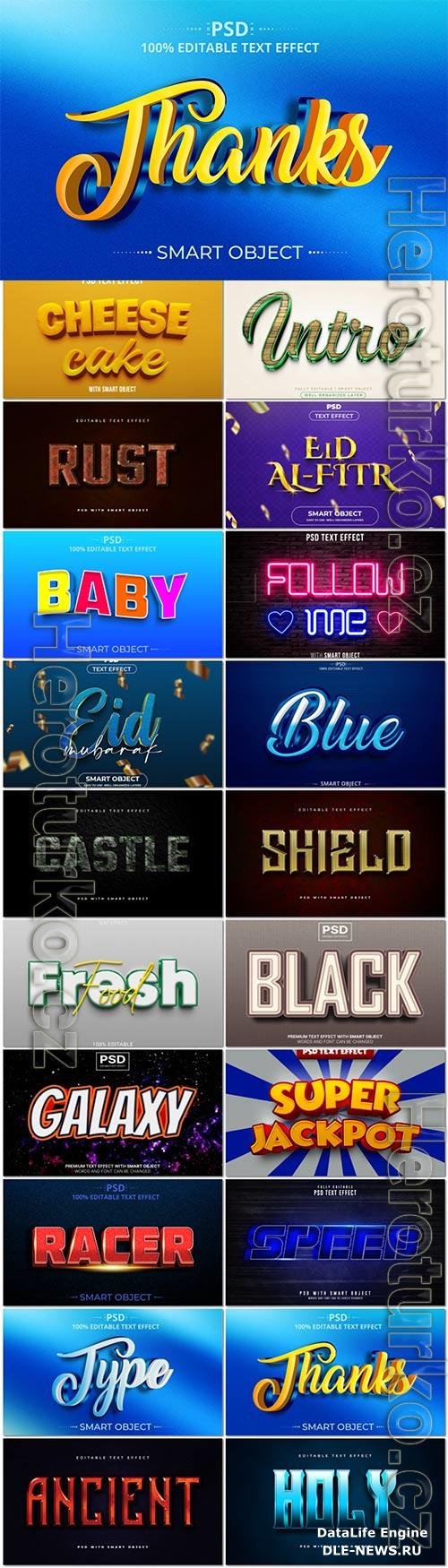 Psd text effect set vol 585