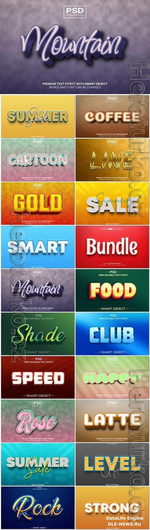 Psd text effect set vol 582