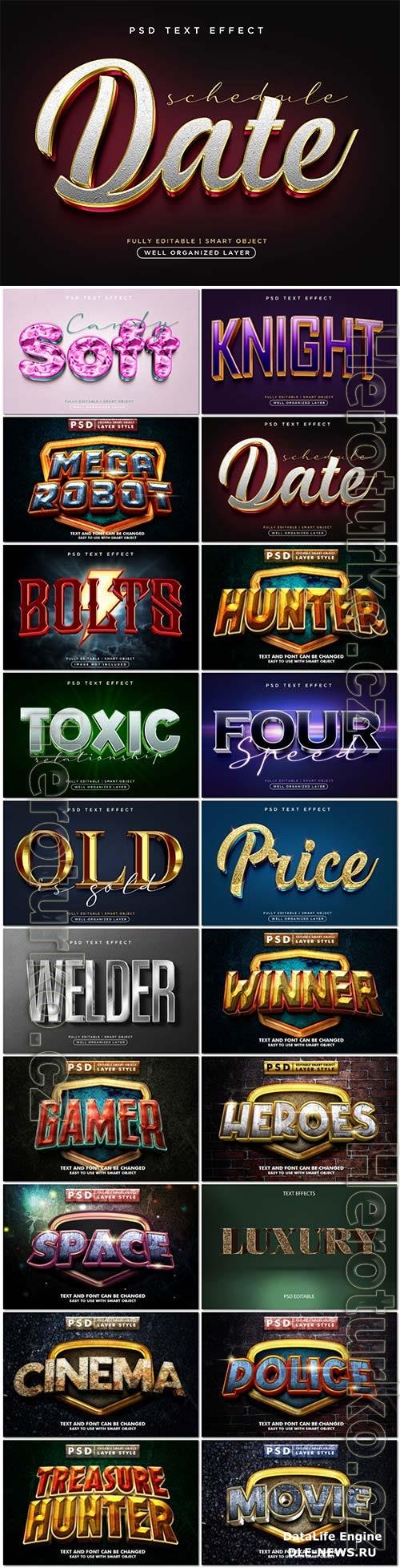 Psd text effect set vol 586