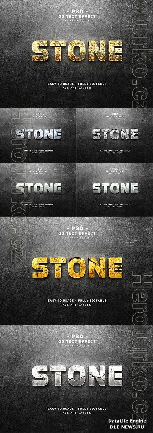 Stone Psd text effect set vol 582