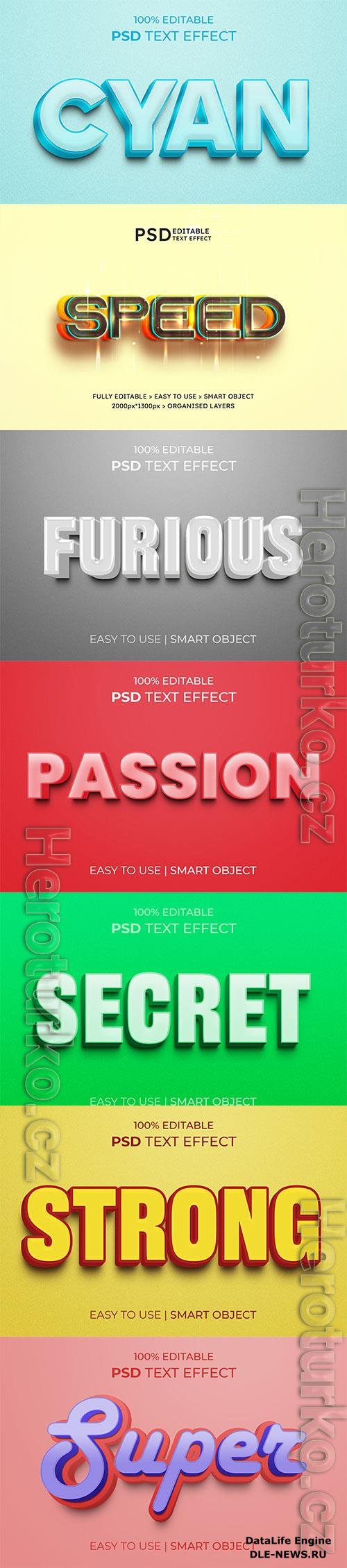 Psd text effect set vol 596