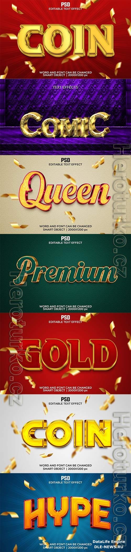 Psd text effect set vol 589