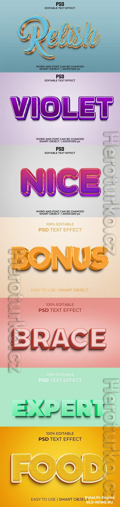 Psd text effect set vol 587