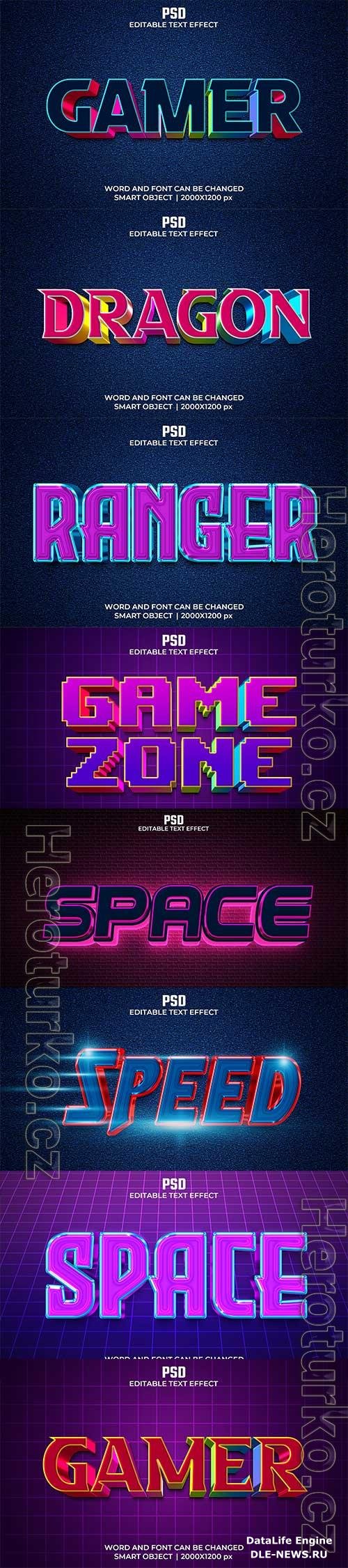 Psd text effect set vol 583