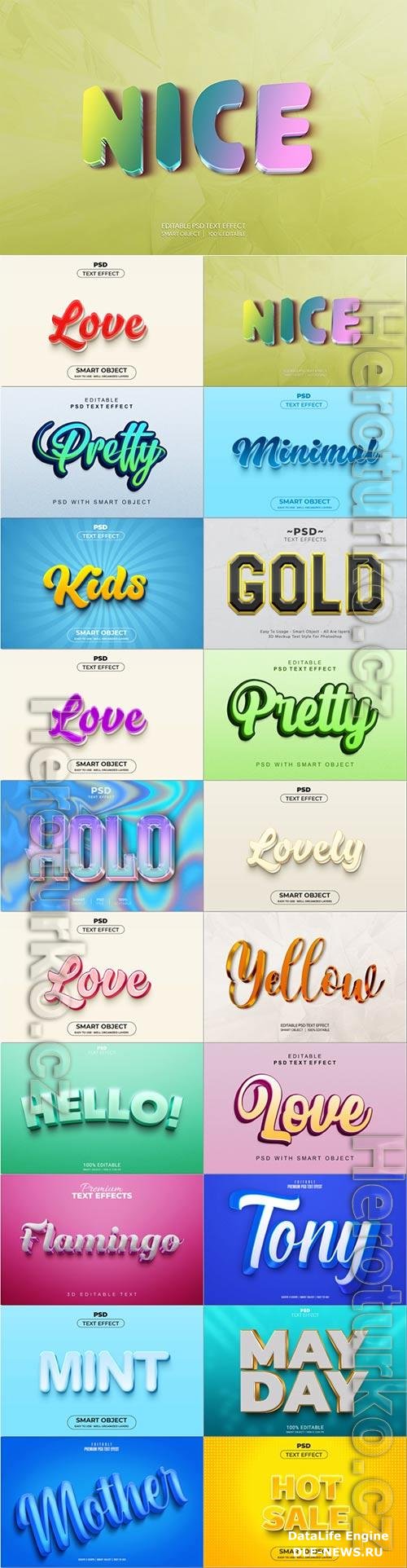 Psd text effect set vol 613