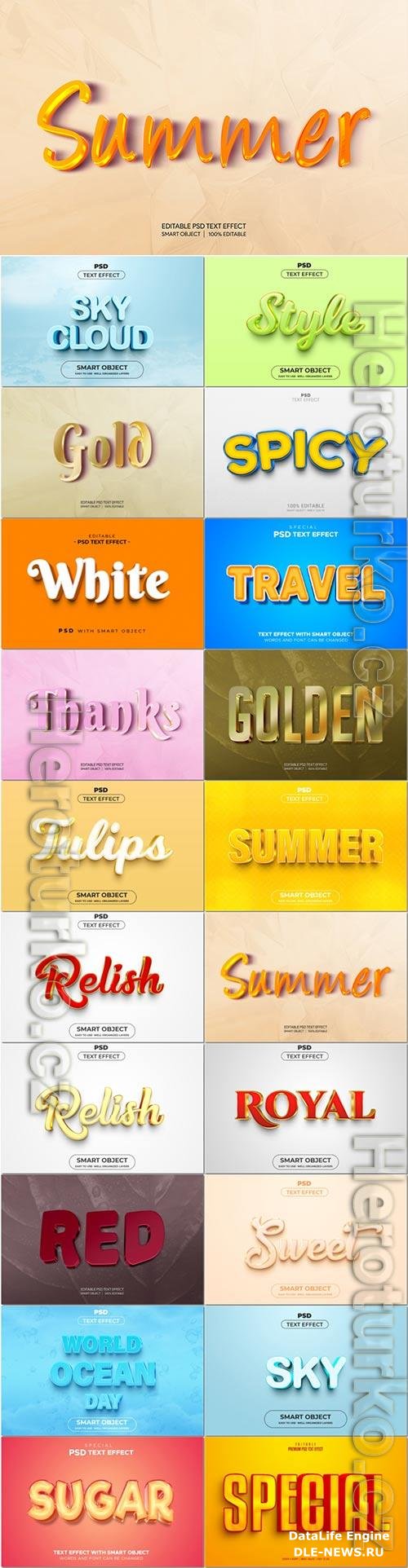 Psd text effect set vol 612