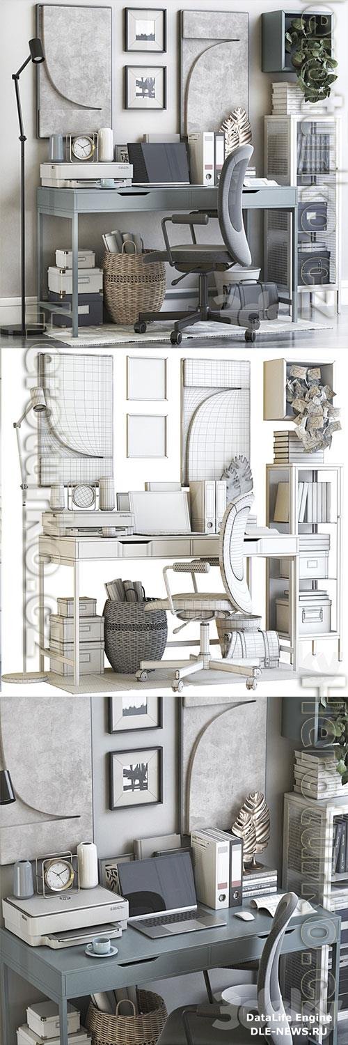 3D Models IKEA Office Workplace 124