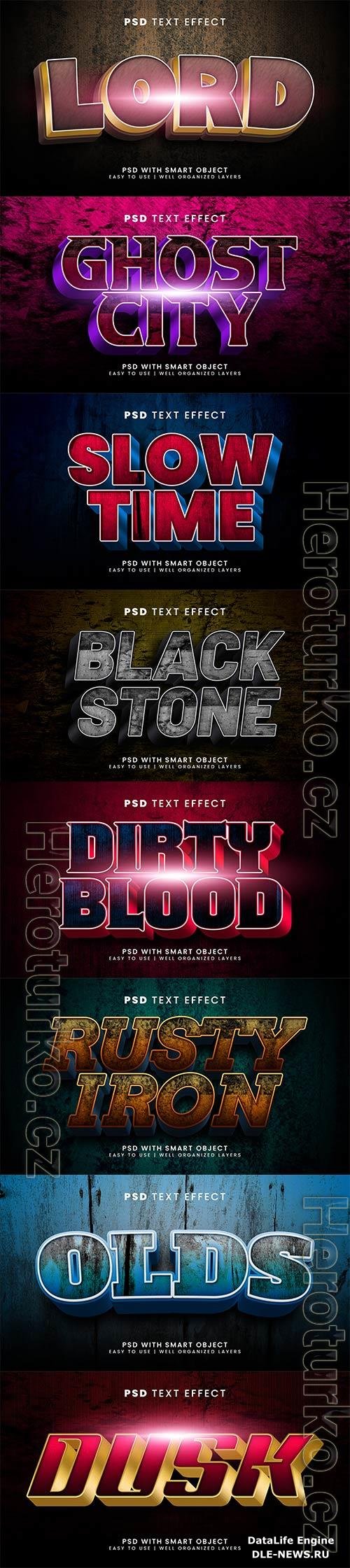 Psd text effect set vol 621