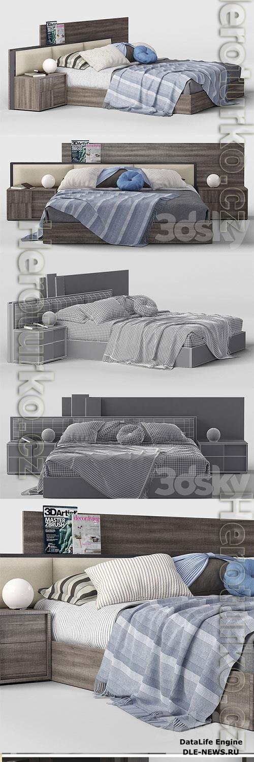 3D Models Bed Status Futura Gray