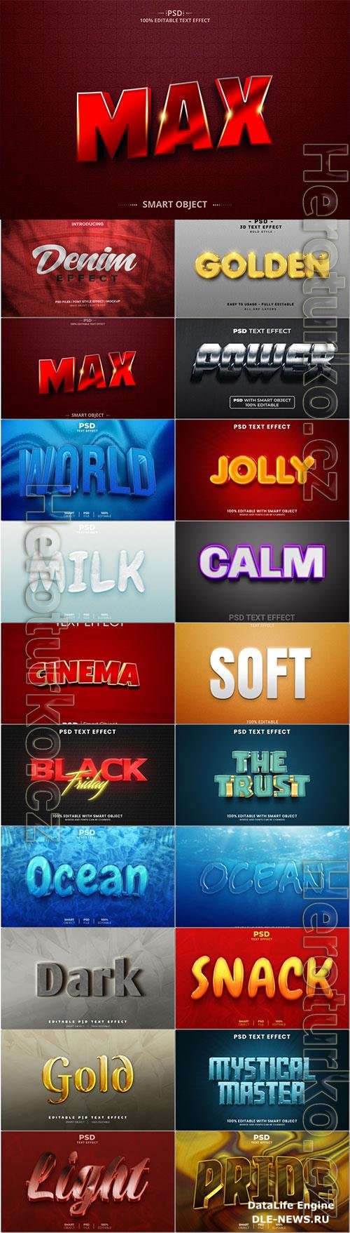 Psd text effect set vol 636