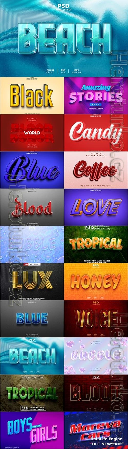 Psd text effect set vol 634