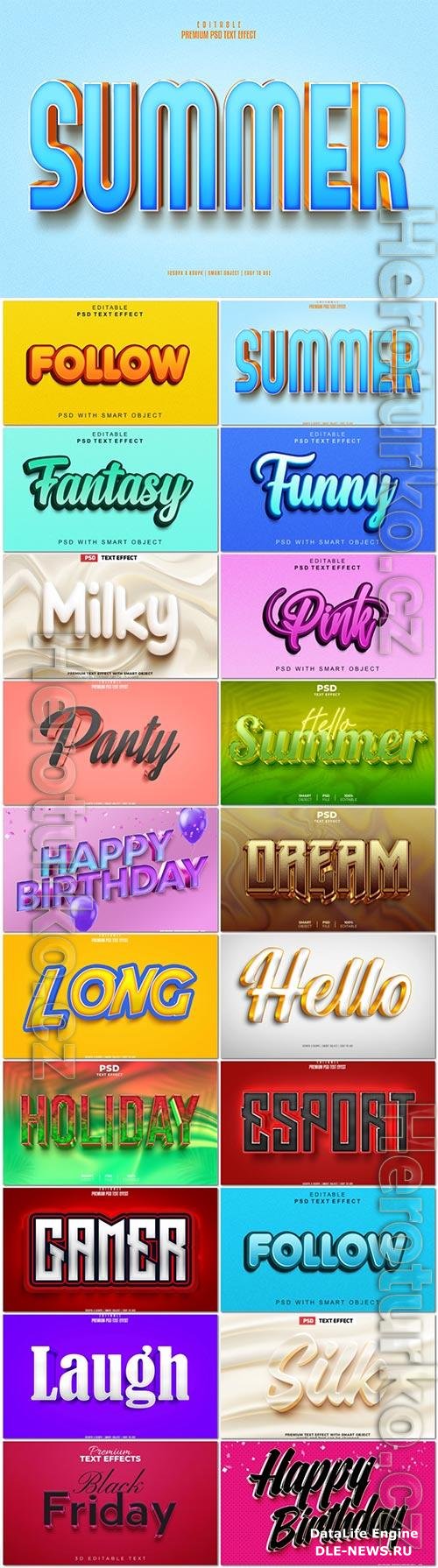 Psd text effect set vol 633