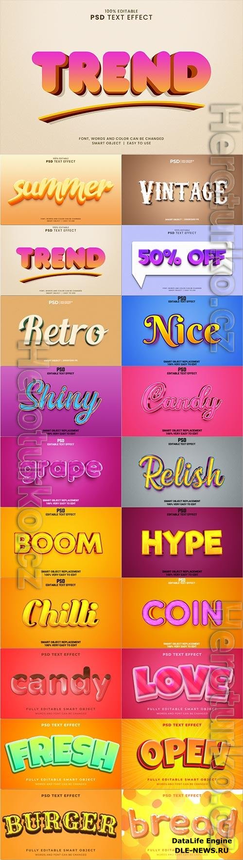 Psd text effect set vol 631