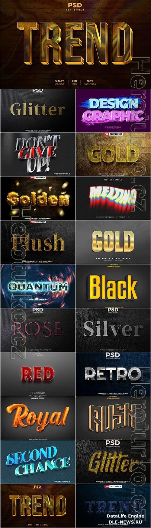 Psd text effect set vol 630