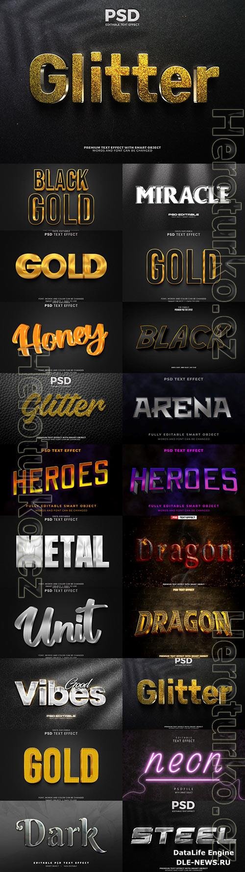 Psd text effect set vol 627