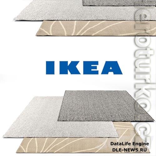 3D Models Ikea Rug Set