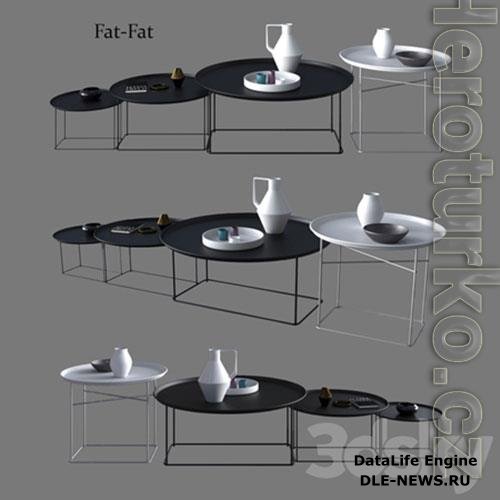 3D Models B & B Italia Maxalto Coffee Small Tables Fat Fat